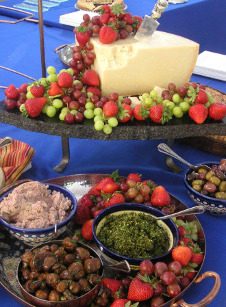 Part of a Tuscan Table Station - Catered by Smithtown Caterer - Elegant Eating